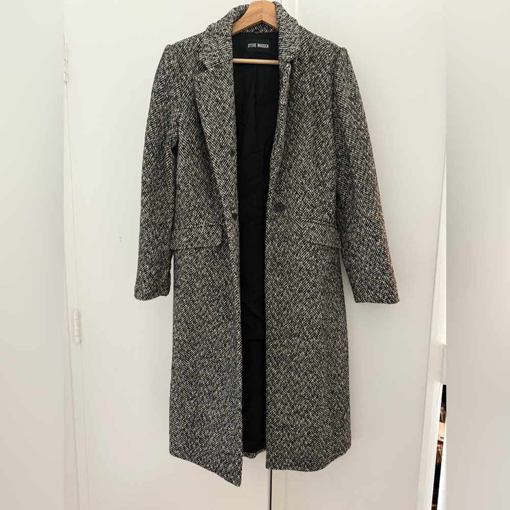 Steve Madden Houndstooth Coat